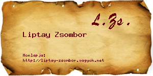 Liptay Zsombor névjegykártya