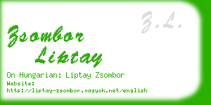 zsombor liptay business card